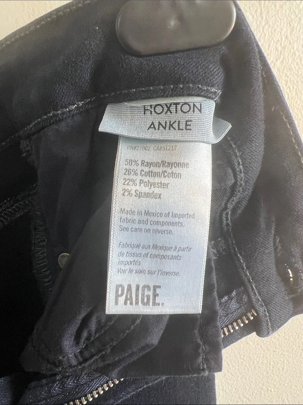 PAIGE Midnight Blue Skinny Jeans - Hoxton Ankle